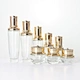 Clear glass bottles and jars for skin care package skin care set in glass material high quality bottles and jars wholesale